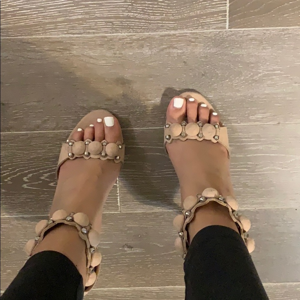 Nude Suede Heels